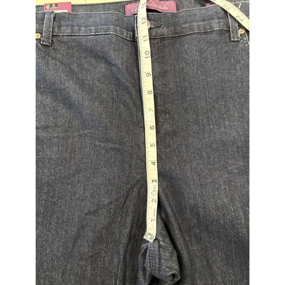 Gloria Vanderbilt Amanda Relaxed Fit Dark Blue Jeans Size 22W Short NWT - Picture 6 of 9